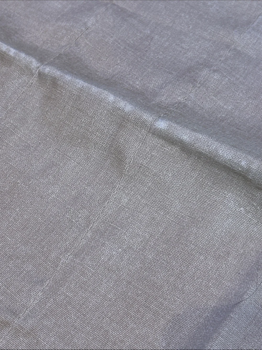 Neutral Taupe Linen-Look Curtain valence Set 6feet Wide 15” hanging length